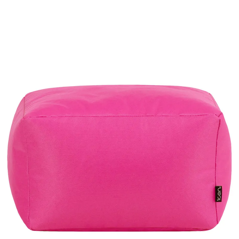 Sitzsack-Fußhocker für drinnen und draußen – Rosa