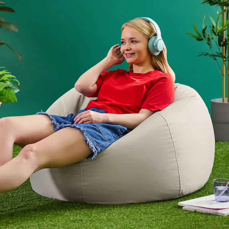 Kingston Wasserabweisender Klassischer Sitzsack – Natur