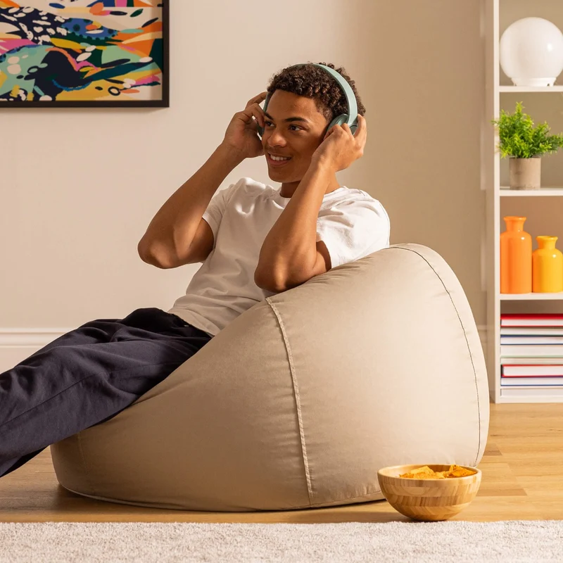 Kingston Wasserabweisender Klassischer Sitzsack – Natur