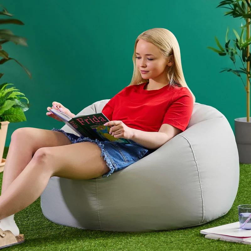 Kingston wasserabweisender klassischer Sitzsack – Grau