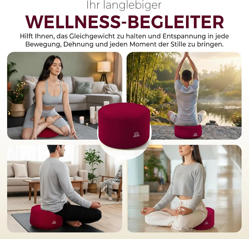 Yoga Meditationskissen - Ergonomisches Bodenkissen zur Entspannung