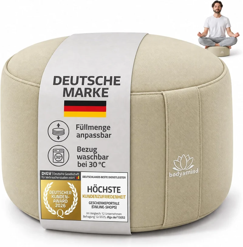 Yoga Meditationskissen - Ergonomisches Bodenkissen zur Entspannung