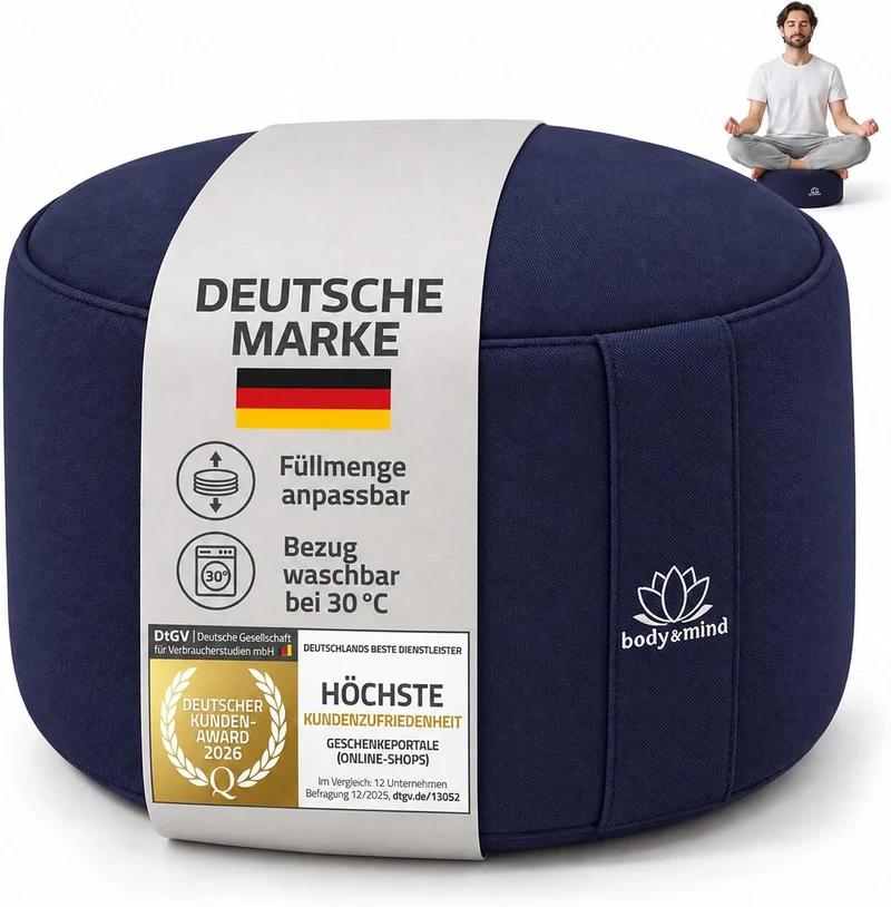 Yoga Meditationskissen - Ergonomisches Bodenkissen zur Entspannung