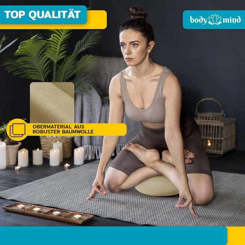 Yoga Meditationskissen - Ergonomisches Bodenkissen zur Entspannung