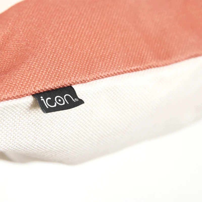 Icon-Kissen mit Streifenmuster für den Innen- und Außenbereich, Burnt Orange