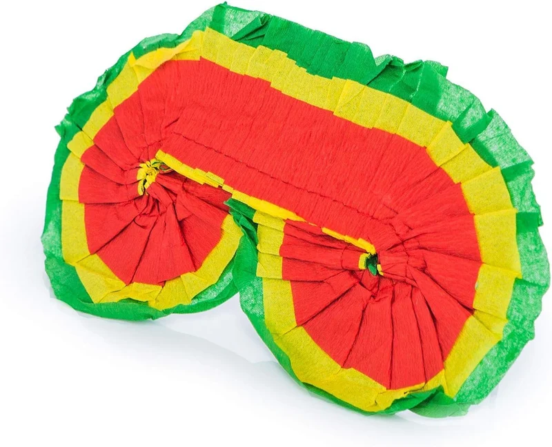 Piñata Set für Kindergeburtstag mit Stab & Augenmaske – Bunter Spaß
