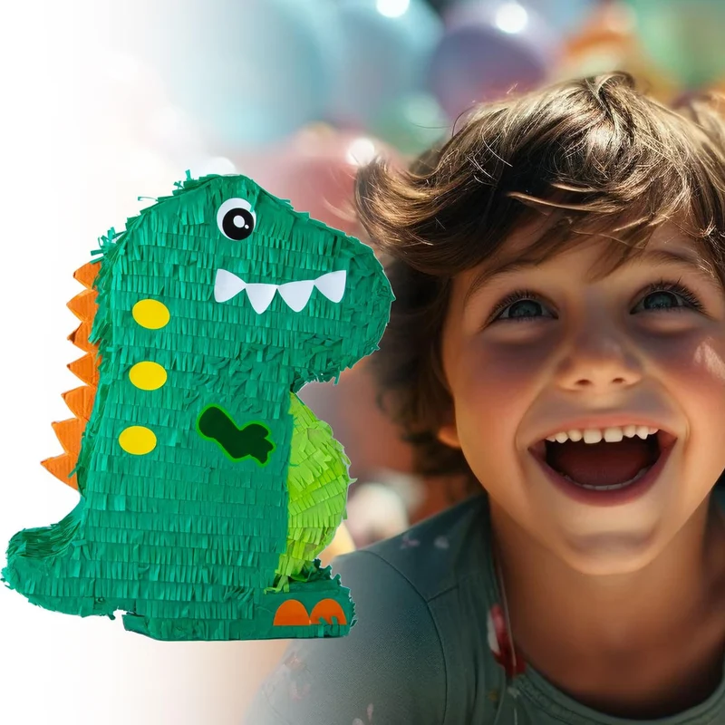 Piñata Set für Kindergeburtstag mit Stab & Augenmaske – Bunter Spaß