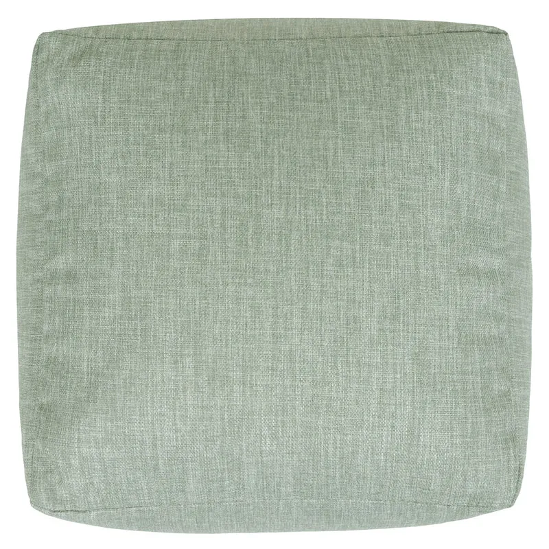 Amara Gewebter, Quadratischer Fußhocker, Outdoor, Salbeigrün