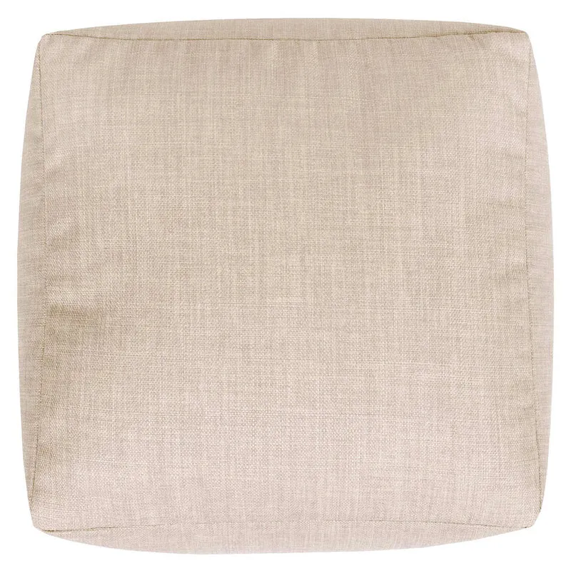 Amara Quadratischer Fußhocker, Outdoor, Naturfarbe