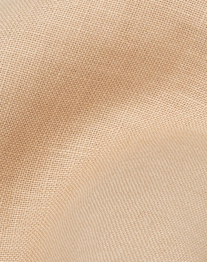 Moon cushion in washed French linen L1N0
