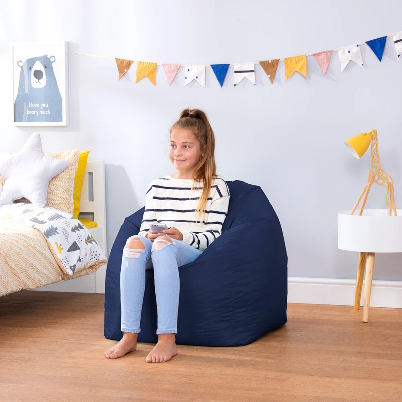Teen Klassischer Sitzsack, für drinnen & draußen - Marineblau