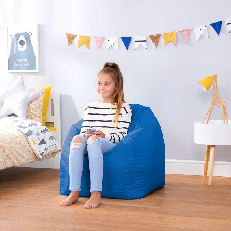 Teenager-Sitzsack, Indoor & Outdoor – Blau