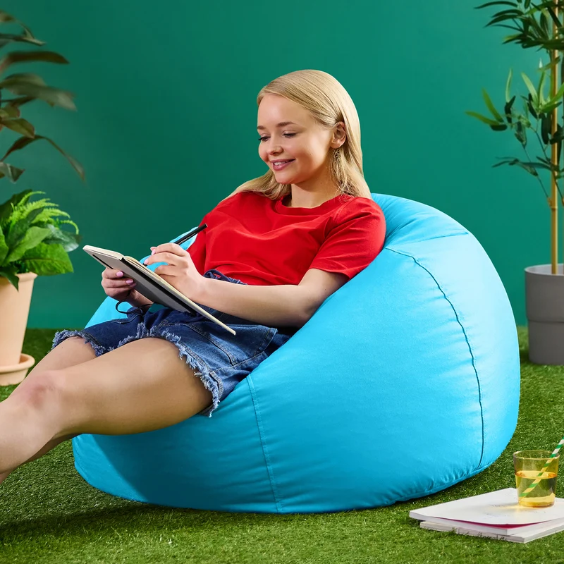 Kingston Wasserfester Klassischer Sitzsack – Aqua