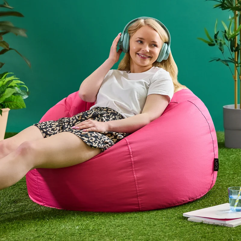 Kingston Wasserabweisender klassischer Sitzsack – Rosa