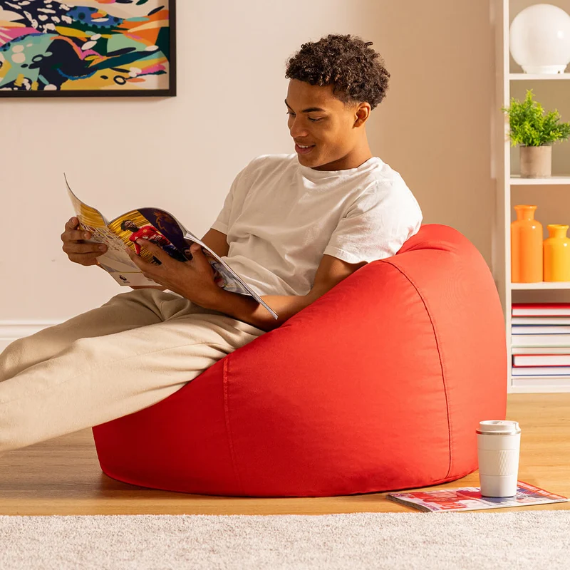 Kingston Wasserabweisender Klassischer Sitzsack – Rot