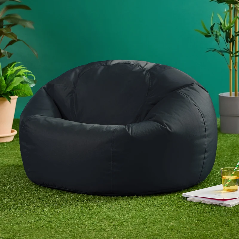 Kingston Wasserfester Klassischer Sitzsack - Schwarz