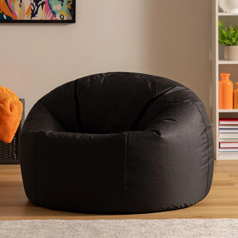 Kingston Wasserfester Klassischer Sitzsack - Schwarz