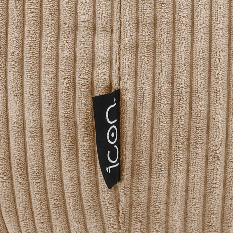 Kingston Klassischer Sitzsack, Cord, Natur