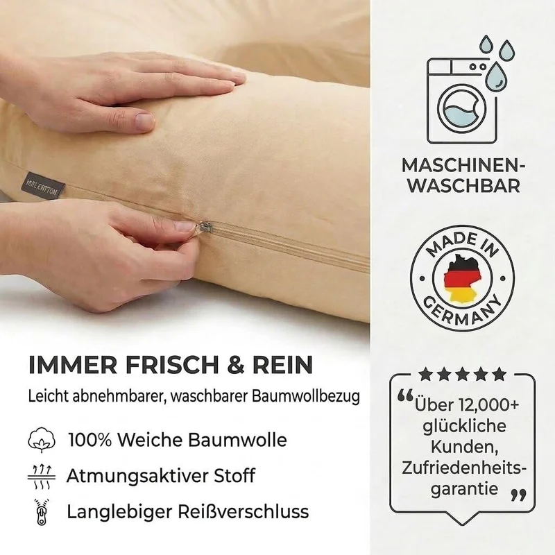 Schwangerschaftskissen & Seitenschläferkissen U-Form Stillkissen