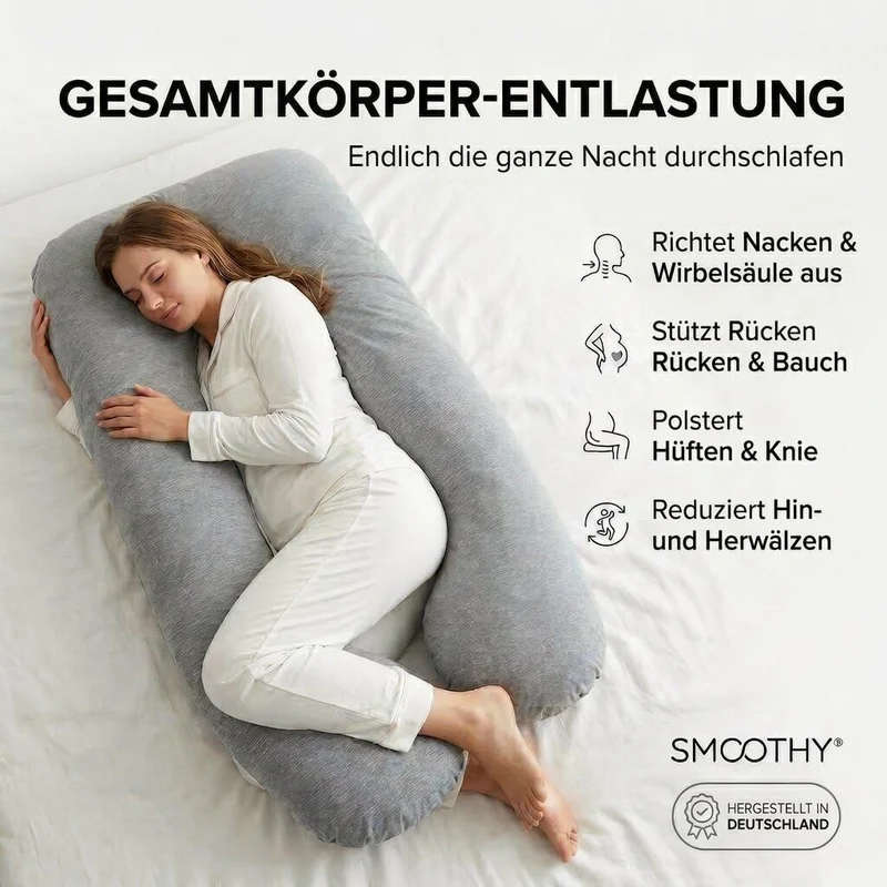 Schwangerschaftskissen & Seitenschläferkissen U-Form Stillkissen
