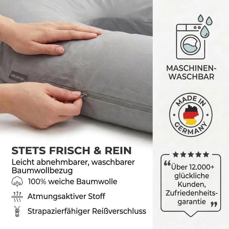 Schwangerschaftskissen & Seitenschläferkissen U-Form Stillkissen