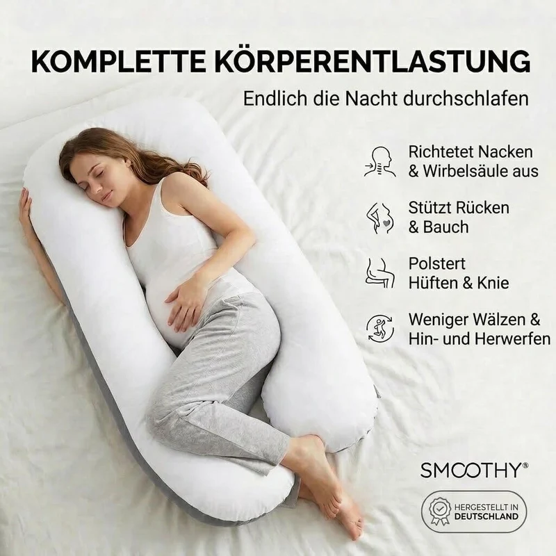 Schwangerschaftskissen & Seitenschläferkissen U-Form Stillkissen