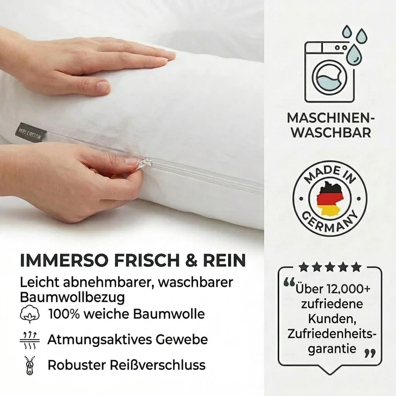 Schwangerschaftskissen & Seitenschläferkissen U-Form Stillkissen