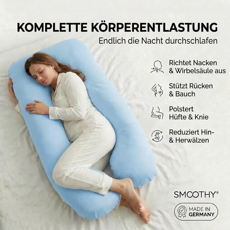 Schwangerschaftskissen & Seitenschläferkissen U-Form Stillkissen
