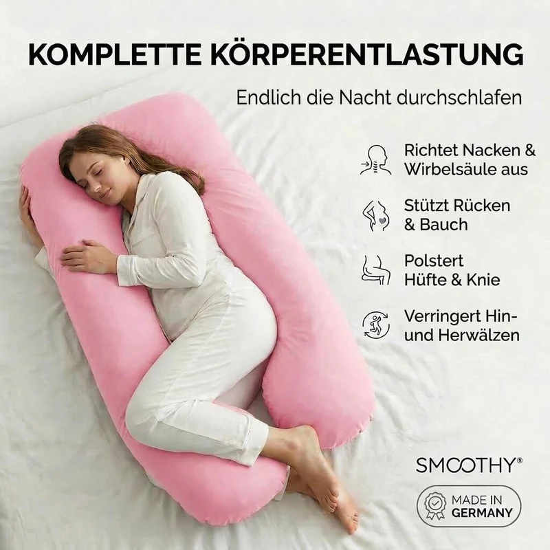 Schwangerschaftskissen & Seitenschläferkissen U-Form Stillkissen