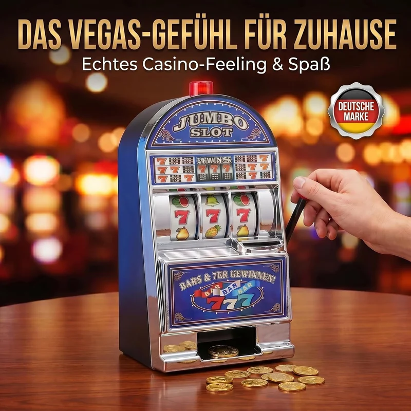 Einarmiger Bandit Slot Machine - Retro Spielautomat & Spardose