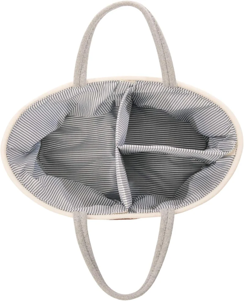 Wickeltasche Baby Organizer - Stabiler Windelkorb aus Leinen