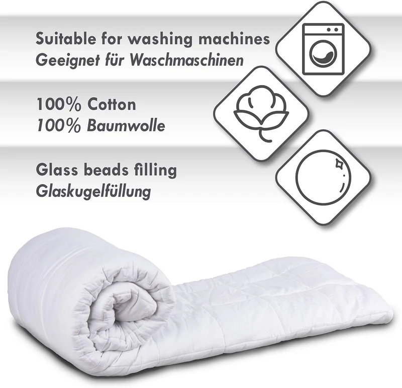 Schwerkraftdecke 8kg 200x155cm - Premium Therapiedecke für Entspannung
