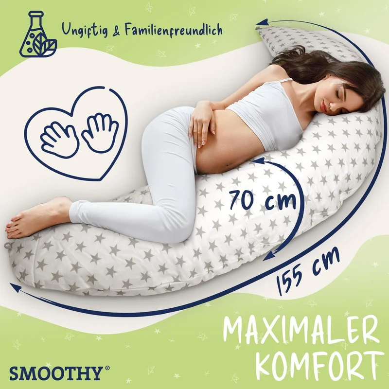 XXL Stillkissen & Schwangerschaftskissen für Seitenschläfer
