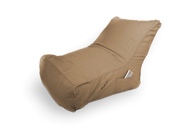 Lounge Chair Bezug von Smoothy in Braun