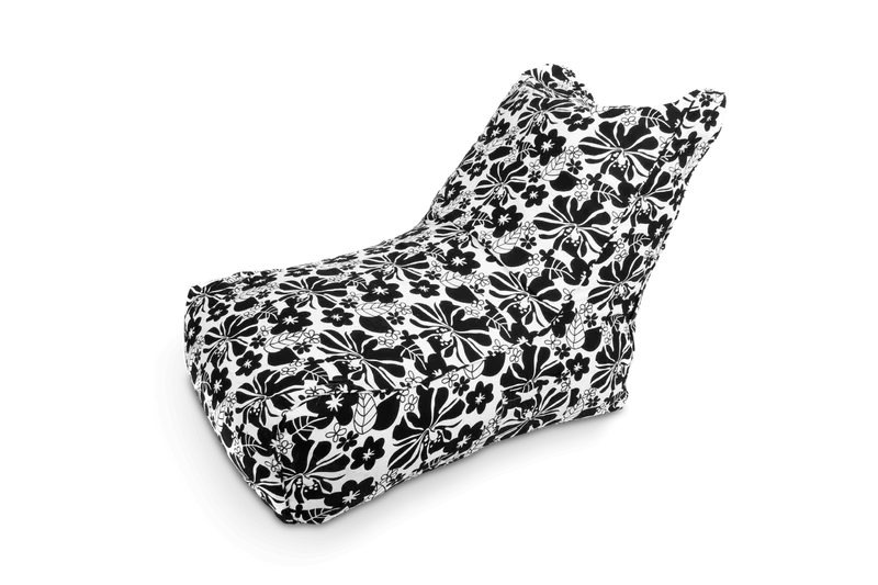 Lounge Chair Überbezug in Schwarz & Weiß