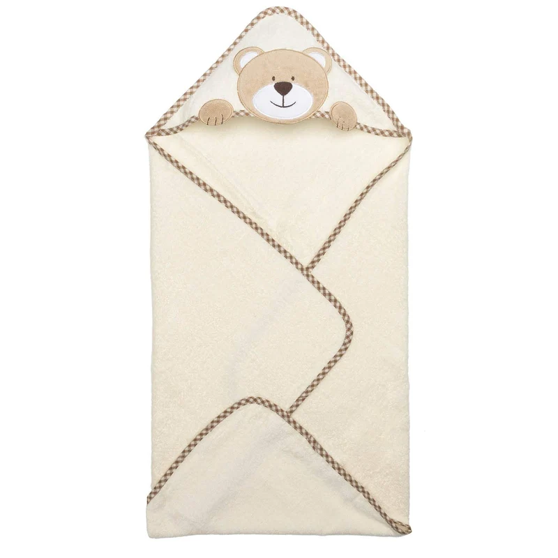 all Kids United Baby Kapuzenhandtuch – 100% Baumwolle Affen-Design