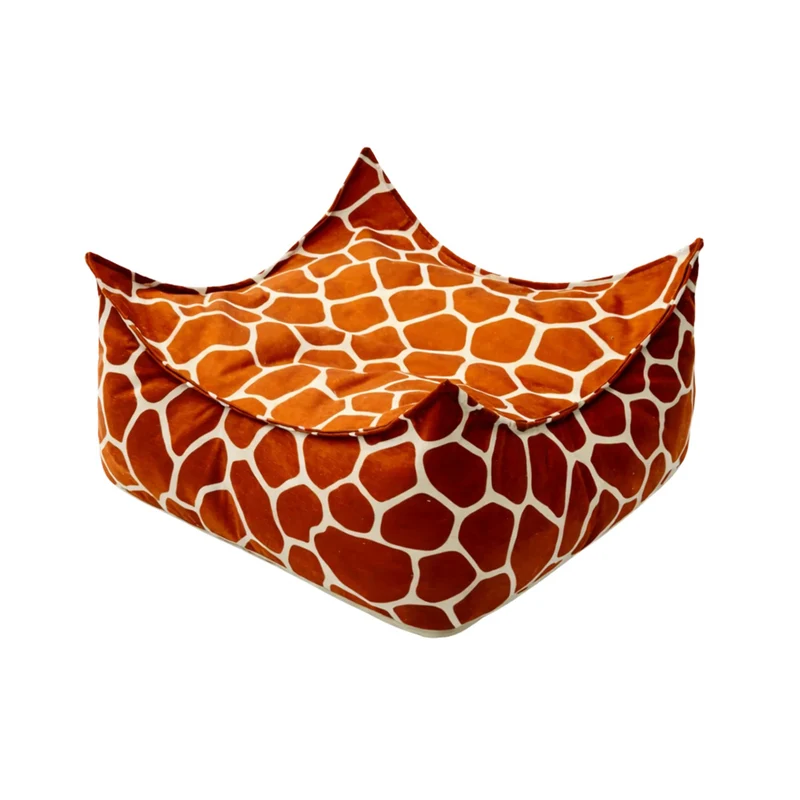 Sitzsack Kinder Pouf Giraffe, 60 x 60 x 35 cm, quadratisch