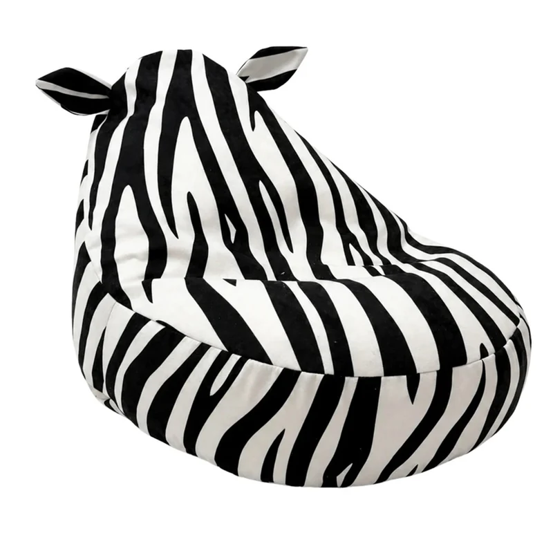 Sitzsack Kinder Sako Bag Zebra, Teddy, 67 x 58 x 50 cm