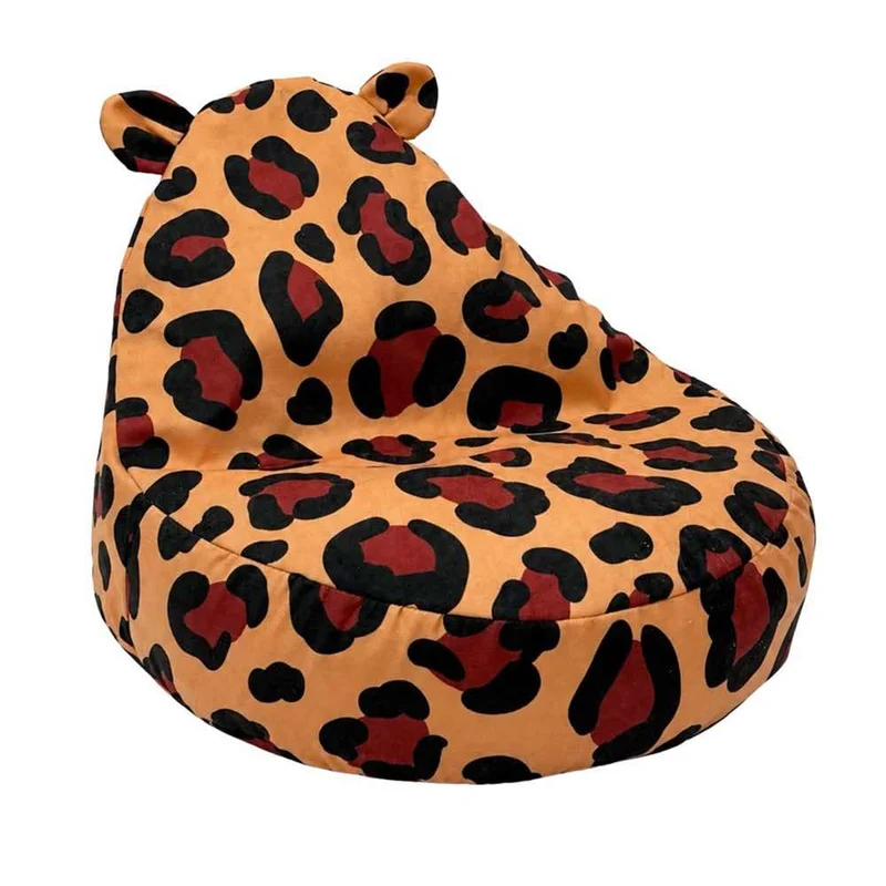 Sitzsack Kinder Sako Bag Leopard, Teddy, 67 x 58 x 50 cm