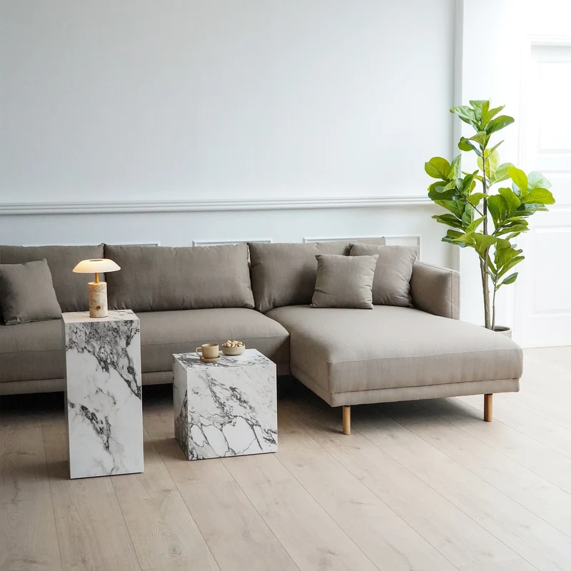 Capella II Chaiselong-Sofa, Eiche – rechts ausgerichtet