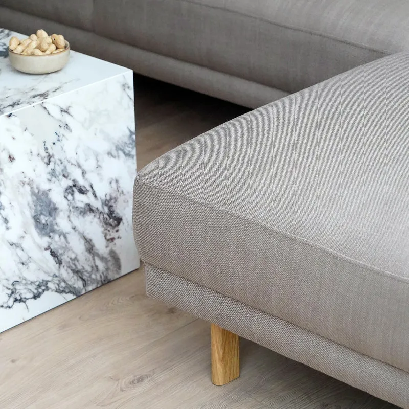 Capella II Chaiselong-Sofa, Eiche – rechts ausgerichtet