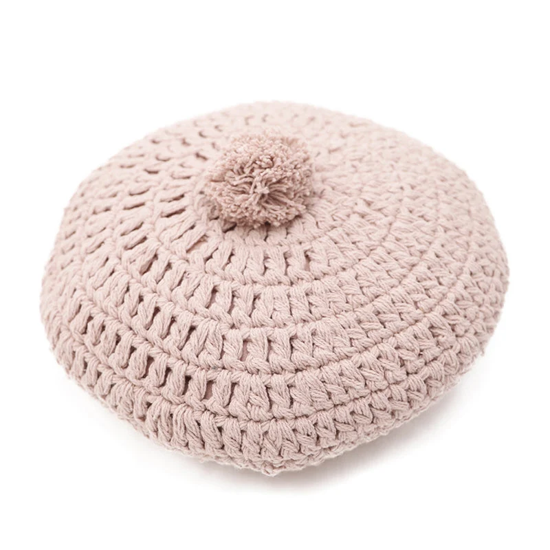 Gehäkelt Kissen 30 cm, 100% Baumwolle Bezug