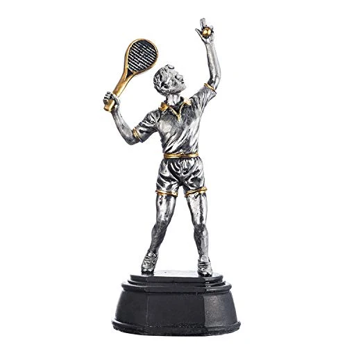 Tennis Siegerpokal 24cm - Goldene Trophäe für Tennis-Turniere