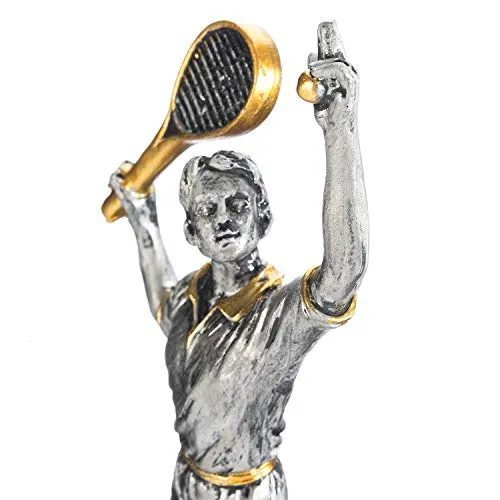 Tennis Siegerpokal 24cm - Goldene Trophäe für Tennis-Turniere