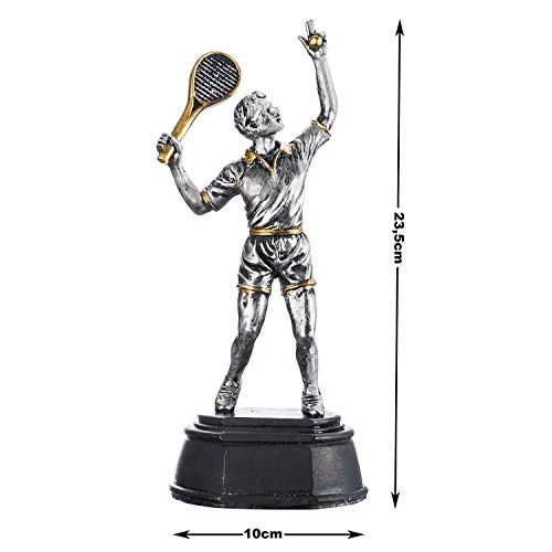 Tennis Siegerpokal 24cm - Goldene Trophäe für Tennis-Turniere