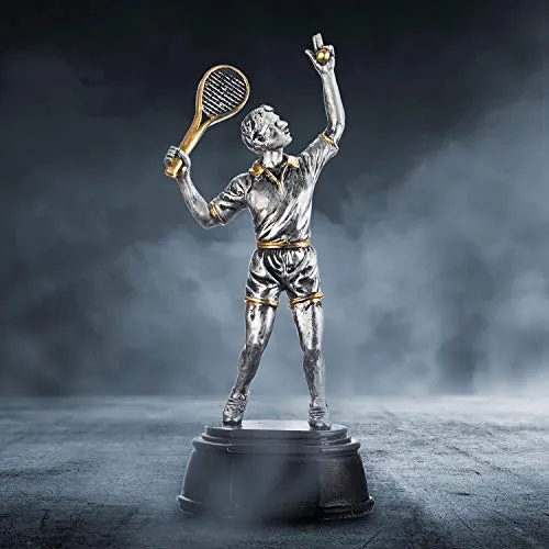 Tennis Siegerpokal 24cm - Goldene Trophäe für Tennis-Turniere