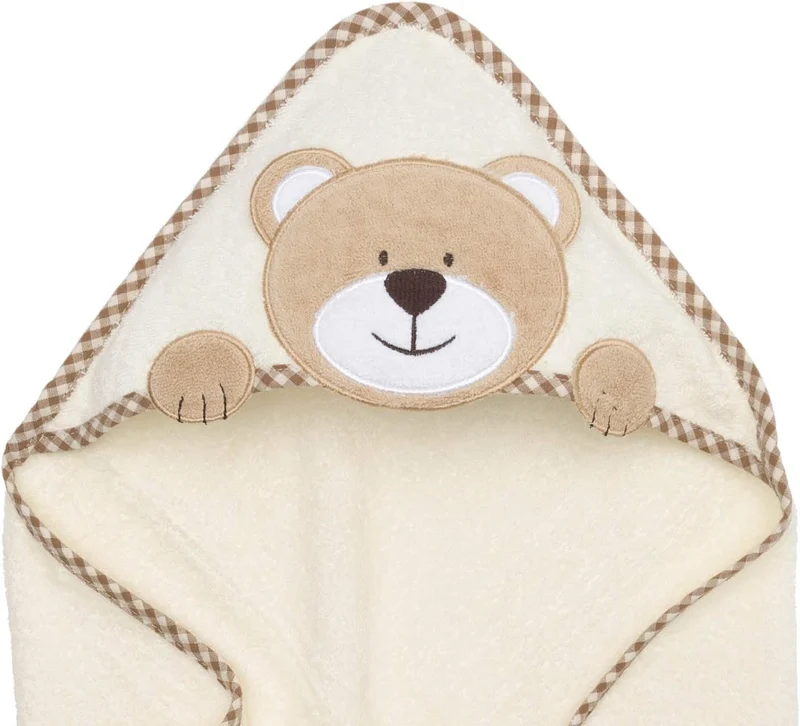 Baby-Kapuzenhandtuch mit Bären-Design - Weich & Saugstark