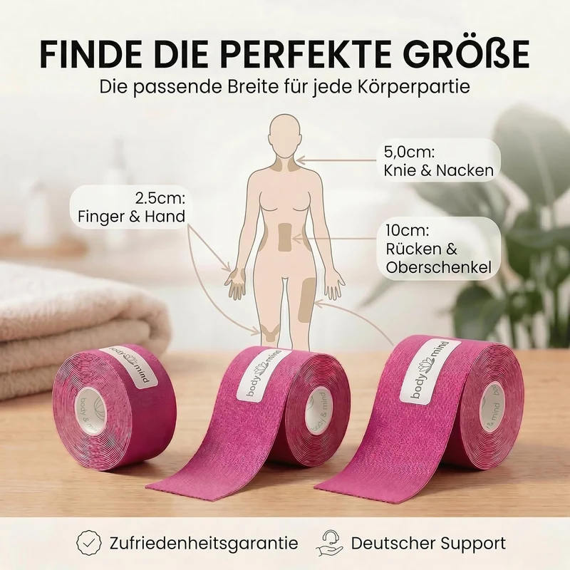 Kinesiologie-Tape 5cm x 5m – Elastisches Physio-Sporttape