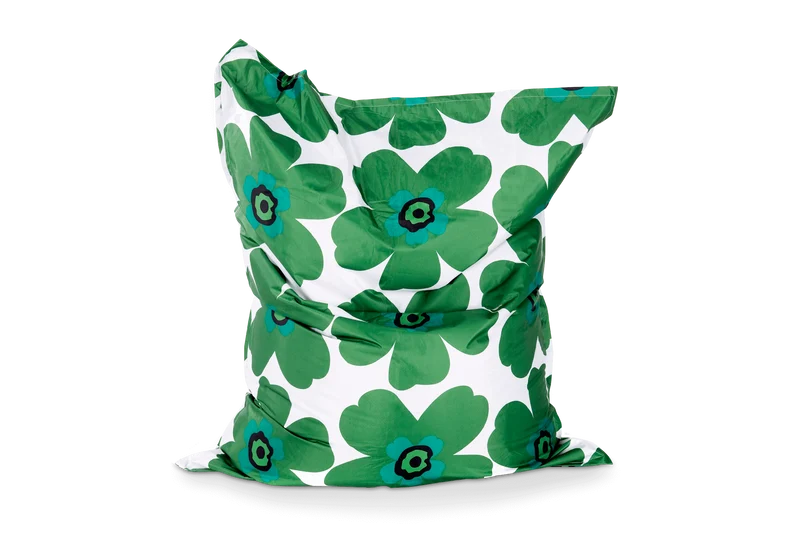 Floralia Sitzsack Bezug in Braun & Orange
