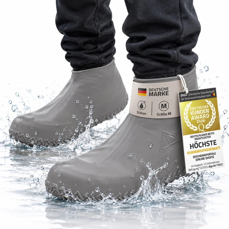 Wasserdichte Silikon-Überschuhe - Rutschfester Regenschutz